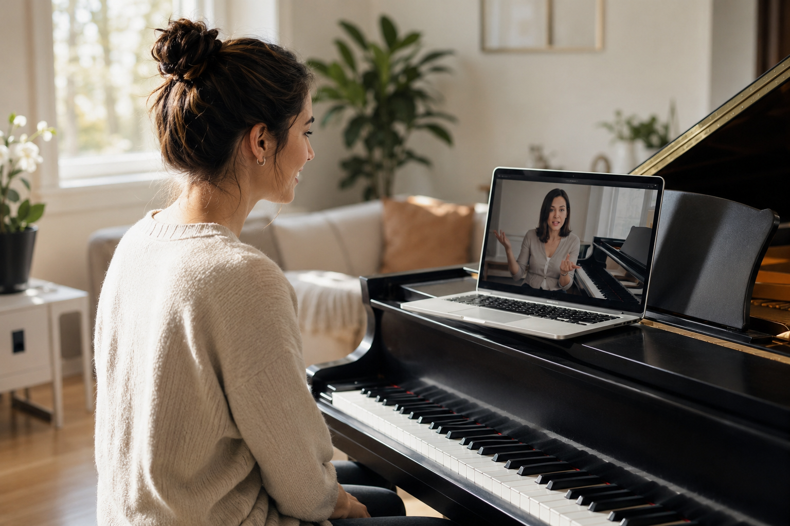 Online music lesson